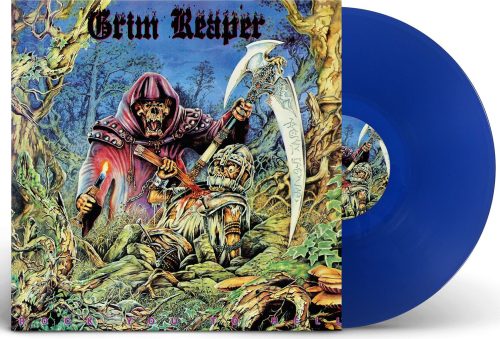 Grim Reaper Rock you to hell LP modrá