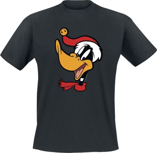 Looney Tunes Christmas - Daffy Duck - Hat Tričko černá