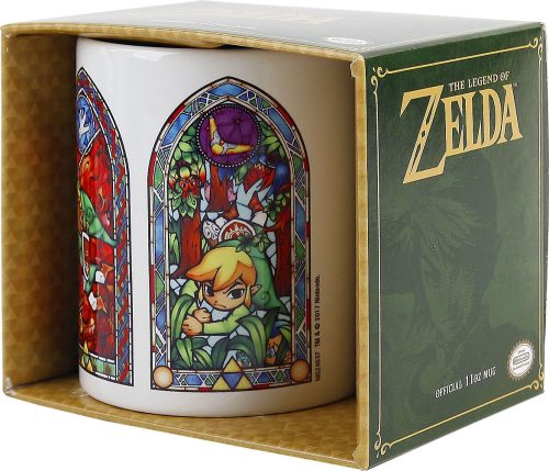 The Legend Of Zelda Stained Glass Hrnek bílá