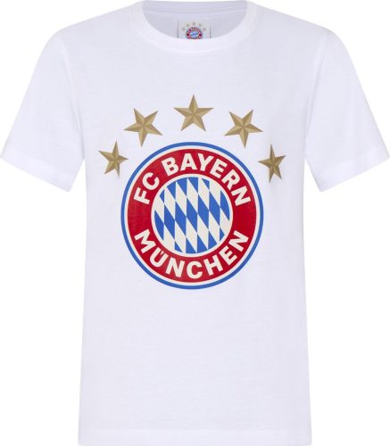 FC Bayern München Logo Tričko bílá
