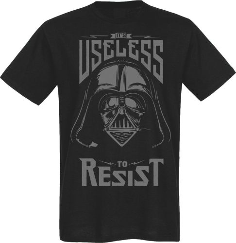 Star Wars Useless To Resist Tričko černá