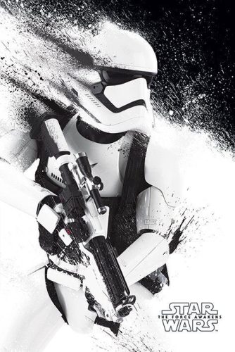 Star Wars Episode VII - Stormtrooper plakát cerná/bílá