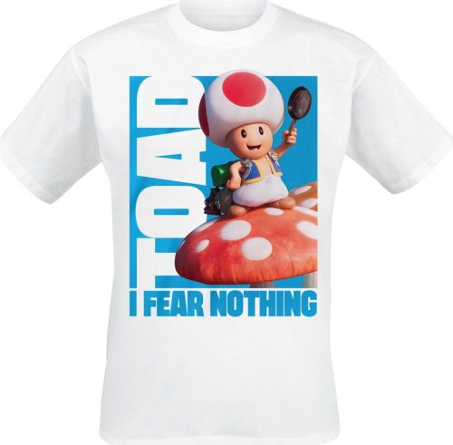 Super Mario Toad - Fear Nothing! Tričko bílá