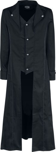 H&R London Klasický černý kabát Kabát černá