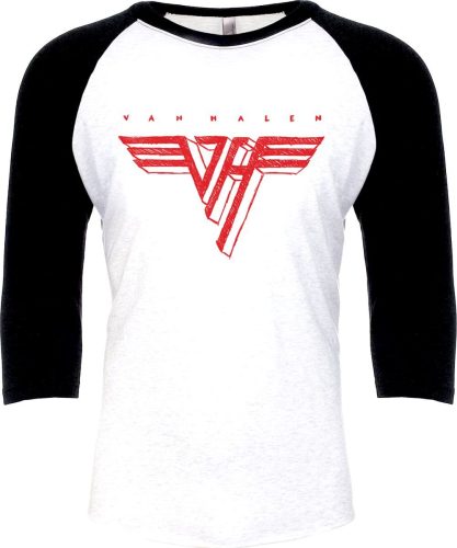 Van Halen Red Logo Tričko s dlouhým rukávem bílá/cerná