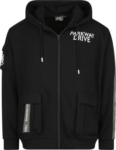 Parkway Drive EMP Signature Collection Mikina s kapucí na zip cerná/tmave zelená
