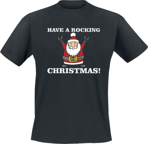 Sprüche Have A Rocking Christmas! Tričko černá