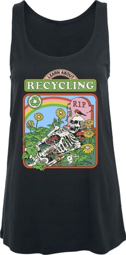 Steven Rhodes Learn About Recycling Dámský top černá