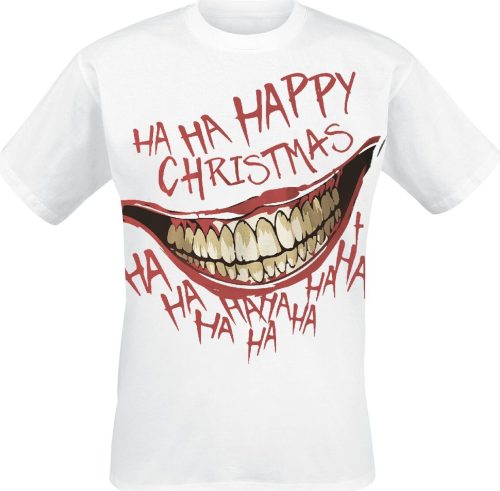 Batman The Joker - Ha Ha Happy Christmas Tričko bílá