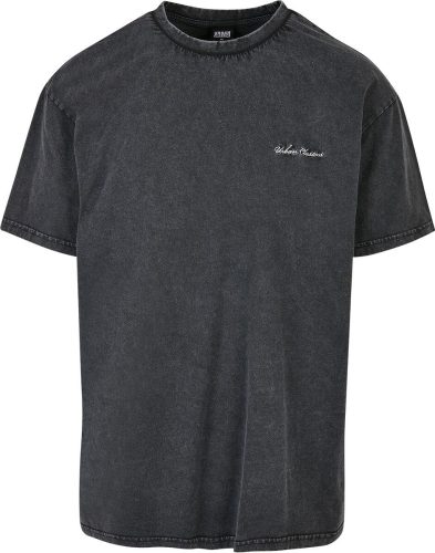 Urban Classics Oversized tričko s malou výšivkou Tričko černá