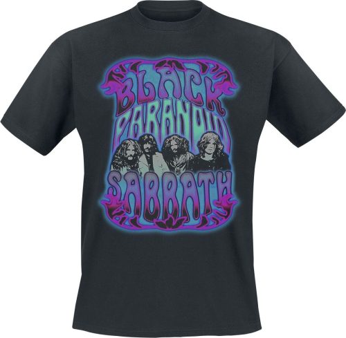 Black Sabbath Psychadelic Paranoid Tričko černá