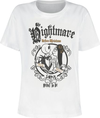 The Nightmare Before Christmas Sally & Jack Dámské tričko bílá
