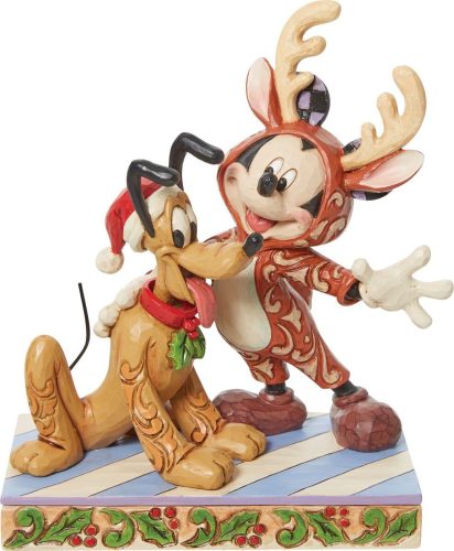 Mickey & Minnie Mouse Micky & Pluto - Festive Friends Sberatelská postava vícebarevný
