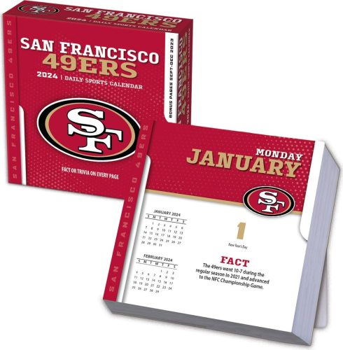 NFL Trhací kalendář San Francisco 49ers Stolní kalendář vícebarevný