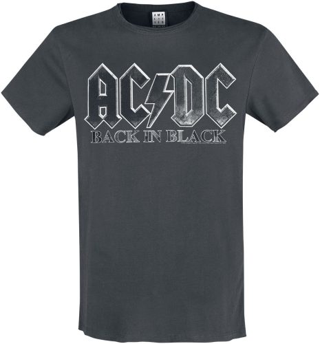AC/DC Amplified Collection - Back In Black Tričko charcoal
