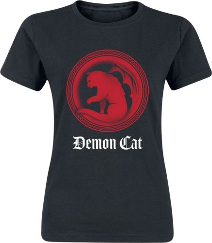 Tierisch Demon Cat Dámské tričko černá