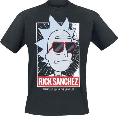 Rick And Morty Smart Rick Tričko černá