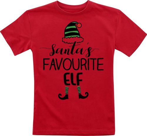 Sprüche Kids - Santa's Favourite Elf detské tricko červená