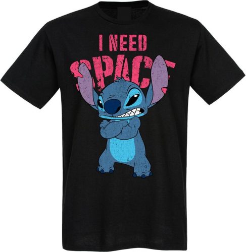 Lilo & Stitch Stitch - I Need Space Tričko černá