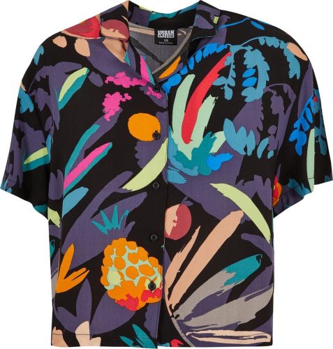 Urban Classics Dámské ležérní šortky z viskózy Dámská košile vícebarevný