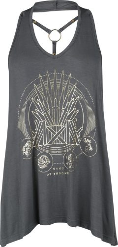 Game Of Thrones Iron Throne Dámský top charcoal