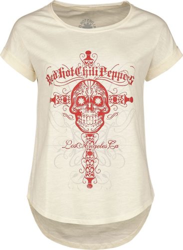 Red Hot Chili Peppers LA Skull Dámské tričko béžová