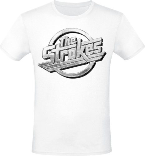 The Strokes Crome Logo Tričko bílá