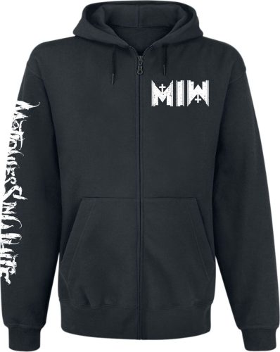 Motionless In White Logo Mikina s kapucí na zip černá