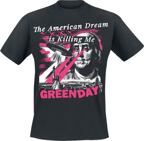 Green Day American Dream Abduction Tričko černá