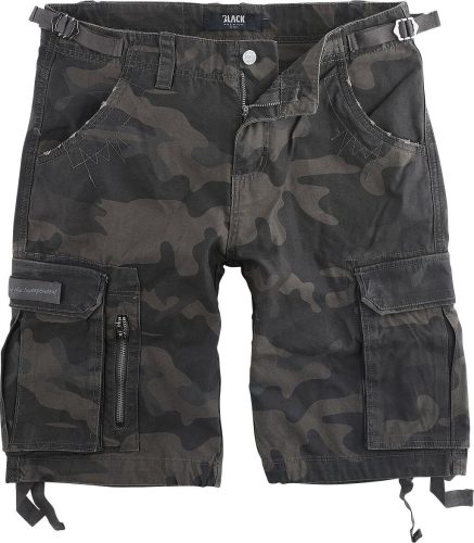 Black Premium by EMP Army Vintage Shorts Šortky tmavě maskáčová