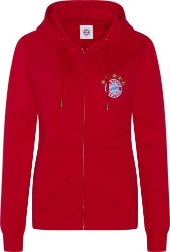 FC Bayern München Logo Mikina s kapucí červená