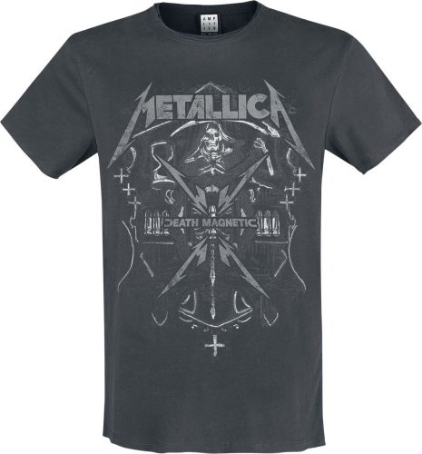 Metallica Amplified Collection - Death Magnatic Tričko charcoal