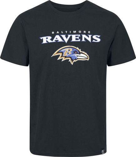 Recovered Clothing NFL Ravens Logo Tričko černá