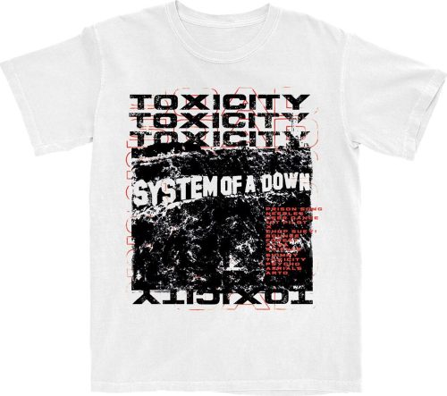 System Of A Down Toxicity Stack Scribble Tričko bílá