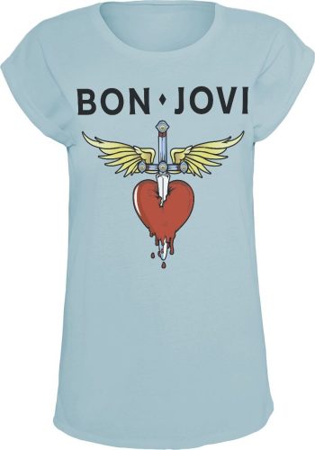 Bon Jovi Heart & Dagger Dámské tričko modrá