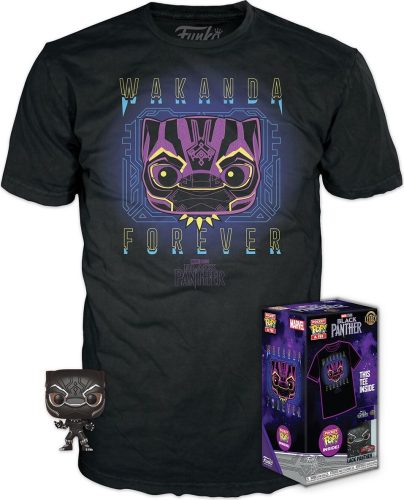 Black Panther Pocket Pop! a tričko Wakanda Forever - Black Panther Sberatelská postava standard