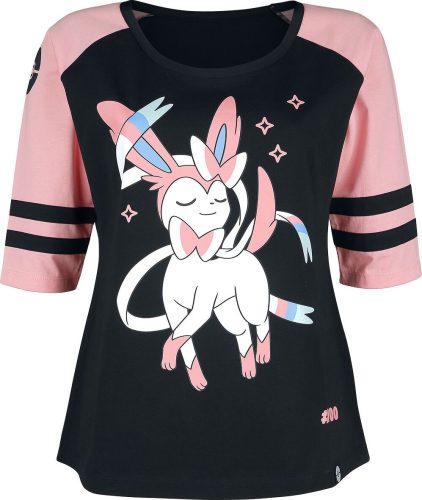 Pokémon Sylveon Dámské tričko s dlouhými rukávy cerná/ružová