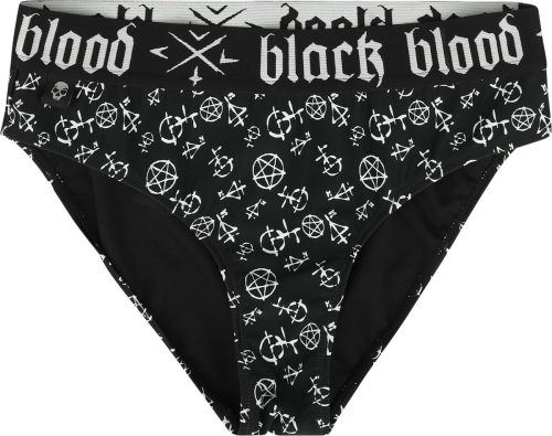 Gothicana by EMP Bikiny kalhotky s pentagramem Spodní díl plavek černá