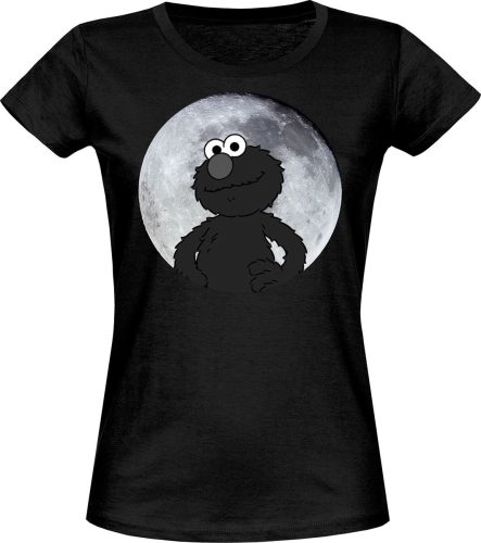 Sesame Street Elmo Moonnight Dámské tričko černá