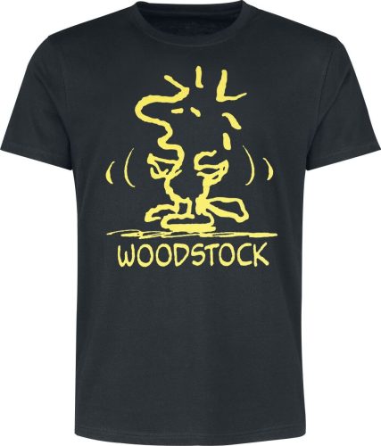 Peanuts Woodstock Tričko černá