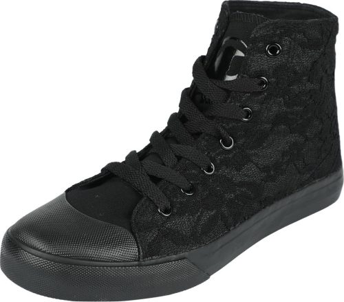Black Premium by EMP Sneaker With Allover Lace tenisky černá