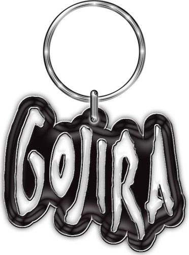 Gojira Logo Klíčenka cerná/stríbrná