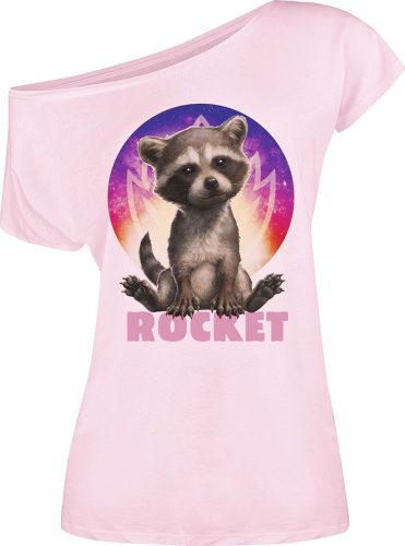 Strážci galaxie Cute Rocket Dámské tričko světle růžová