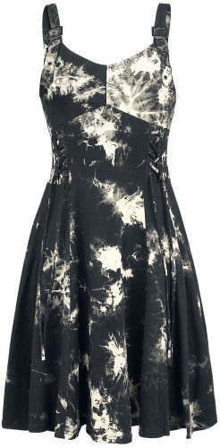 Chemical Black Batikové šaty Malin Šaty cerná/bílá