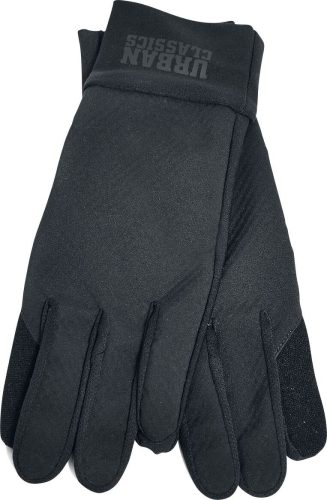 Urban Classics Rukavice s logem na lemu rukavice černá