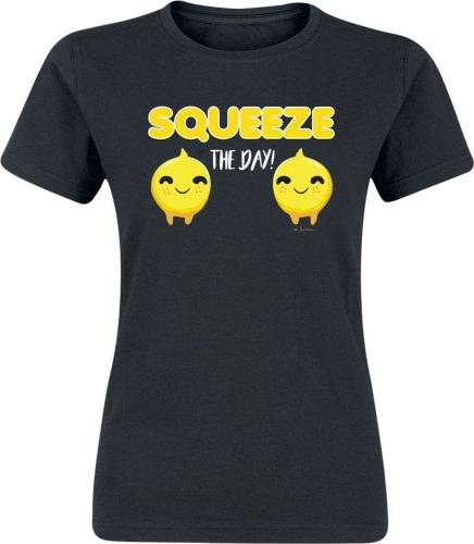 Sprüche Squeeze The Day! Dámské tričko černá