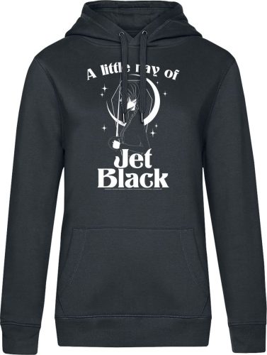 Wednesday Jet Black Dámská mikina s kapucí černá