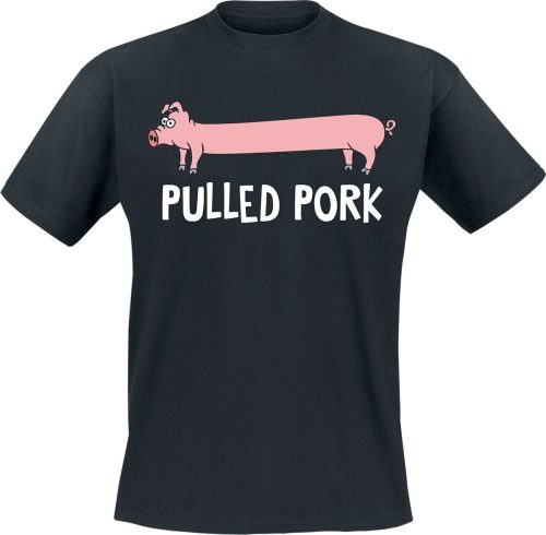 Tierisch Pulled Pork Tričko černá
