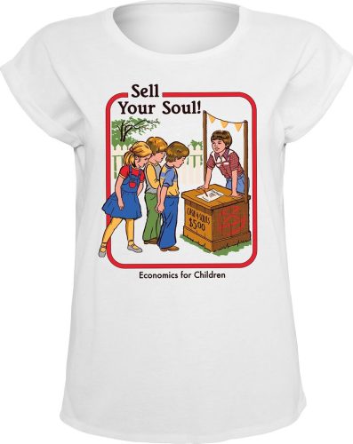 Steven Rhodes Sell Your Soul! Dámské tričko bílá