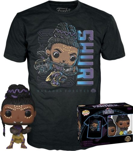 Black Panther POP! a tričko Wakanda Forever - Shuri (GITD) Sberatelská postava standard